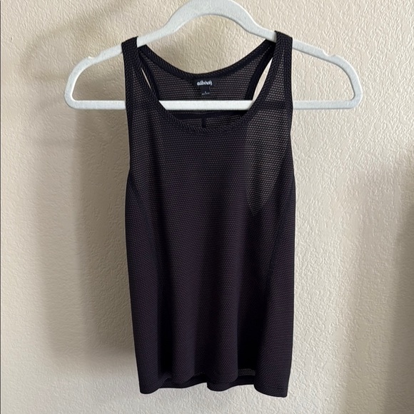 allbirds Tops - Allbirds Yoga Deep Purple & Black Mesh Tank Top